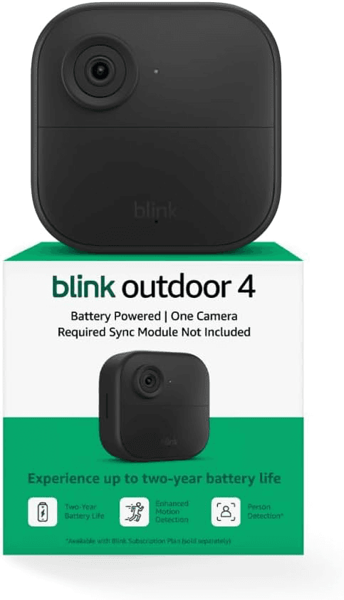 Blink Outdoor 4 — Wireless Battery Camera (1-Cam System)