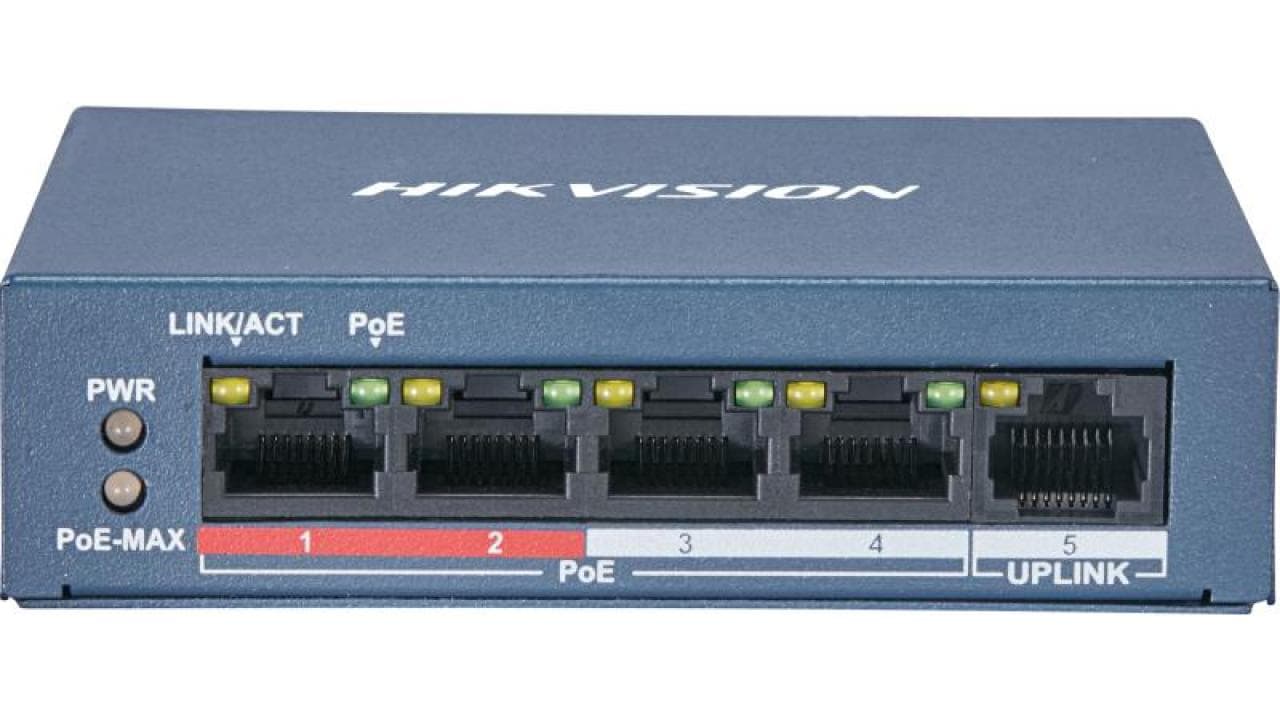 Hikvision 4-Port PoE Switch (+1 Uplink)