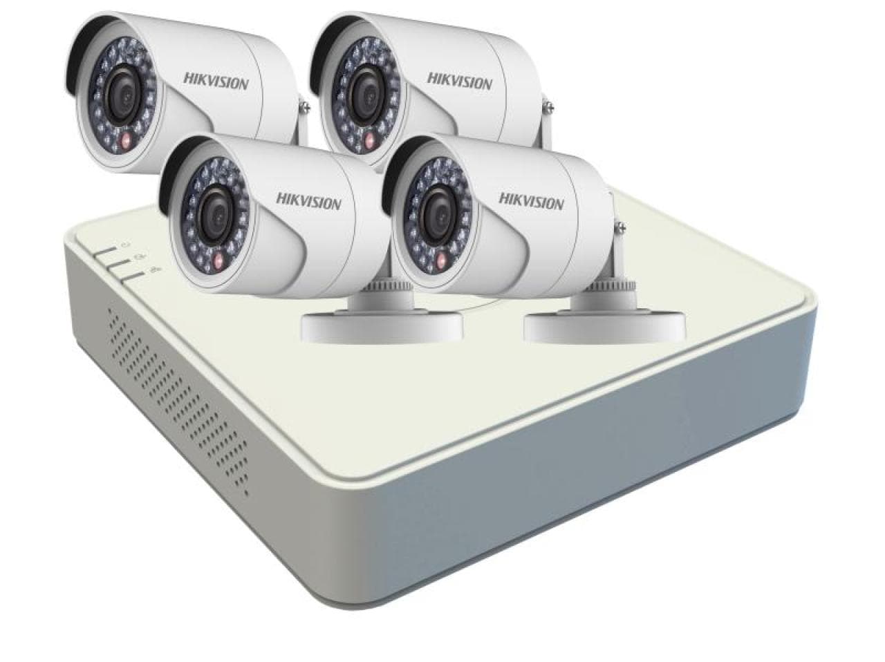 Hikvision Turbo HD Kit — 4-Ch DVR + 4× 1080p Cameras